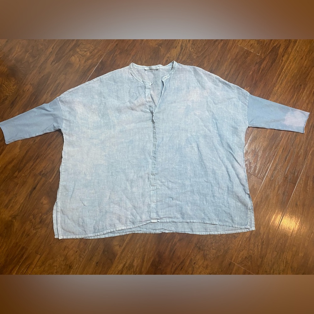 ELEMENTE CLEMENTE Boxy Linen Top